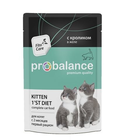 "PROBALANCE" Д.КОТЯТ 85г КРОЛИК  В ЖЕЛЕ ПАУЧ