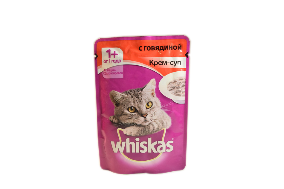 Крем кошечка. Корм для кошек Whiskas с говядиной 85 г. Крем суп вискас для кошек. Вискас пауч. Влажный корм с говядиной для кошек 85 г.