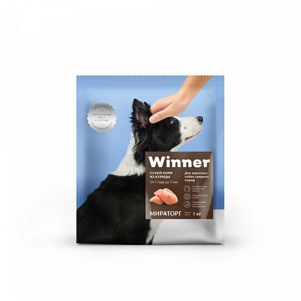 Winner Dog  1.0 курица д.взрослых, средних пород сухой д.собак