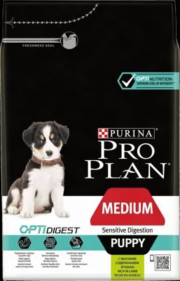 Корм ProPlan PUPPY Sensitive c 2-12 мес Ягненок рис 3 кг