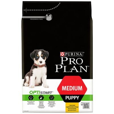 Корм ProPlan PUPPY  Medium с курицей  3кг